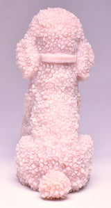 PINK OPAL POODLE CRYSTAL CARVING P744