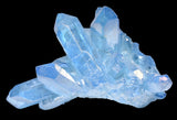 BLUE TITANIUM AURA QUARTZ CLUSTER P2033