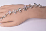 MOONSTONE WITH AQUAMARINE & PEARL BRACELET set in STERLING SILVER J220