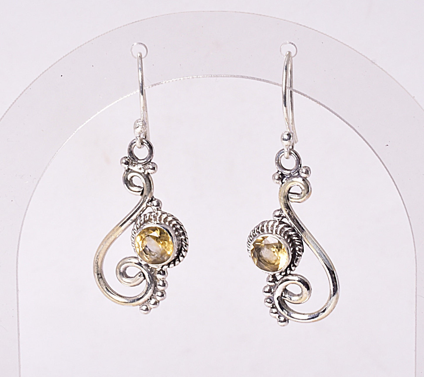 CITRINE DROP EARRINGS J69