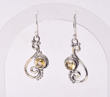 CITRINE DROP EARRINGS J69