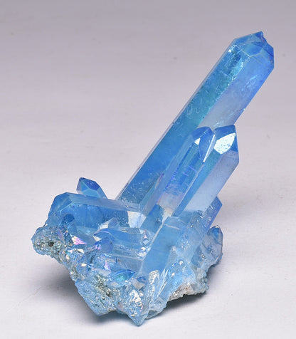 BLUE TITANIUM AURA QUARTZ POINT CLUSTER P995