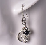 BLACK ONYX DROP EARRINGS J70