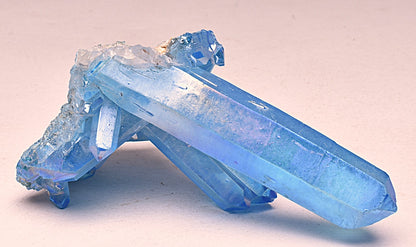 BLUE TITANIUM AURA QUARTZ POINT CLUSTER P995