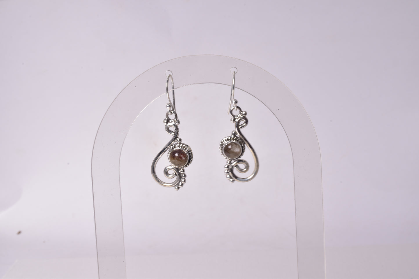 RUTILATED QUARTZ DROP EARRINGS J76