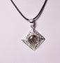 TOURMALATED QUARTZ CRYSTAL PENDANT set in STERLING SILVER J230