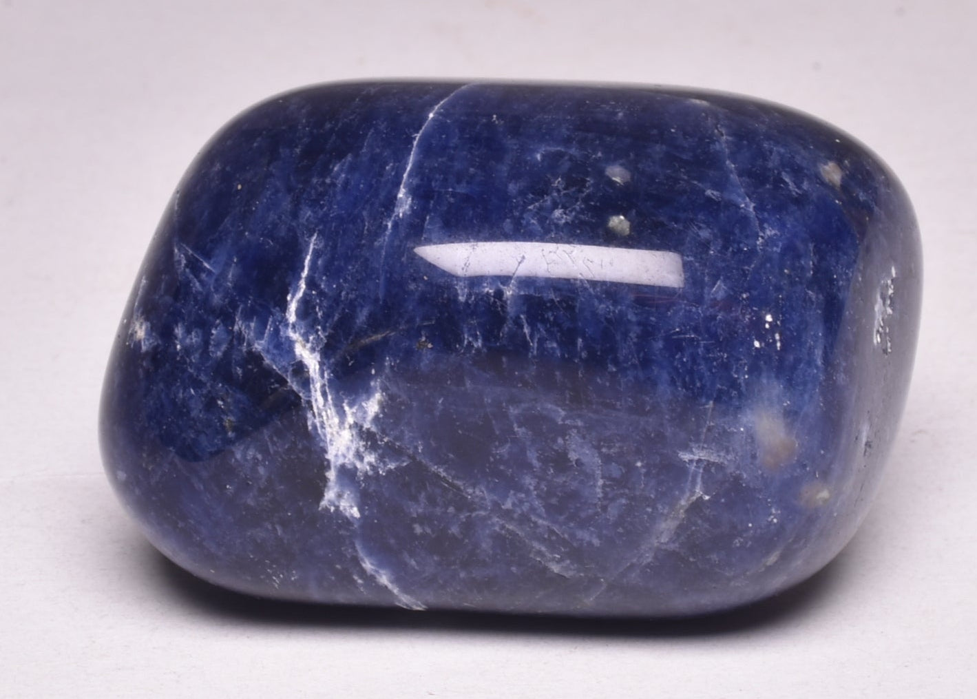 SODALITE CRYSTAL POLISHED FREEFORM TUMBLE STONE P2022
