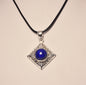 LAPIS LAZULI CRYSTAL PENDANT set in STERLING SILVER J133