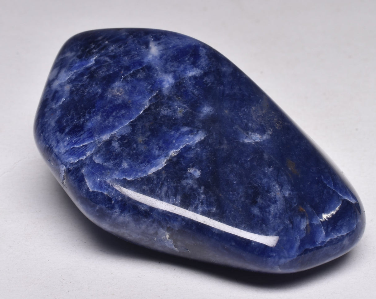 SODALITE CRYSTAL POLISHED FREEFORM TUMBLE STONE P2023
