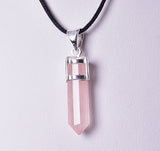 ROSE QUARTZ, POINT PENDANT J93