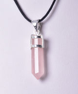 ROSE QUARTZ, POINT PENDANT J93
