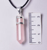 ROSE QUARTZ, POINT PENDANT J93