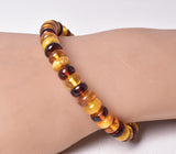 AMBER BEADED BRACELET J115