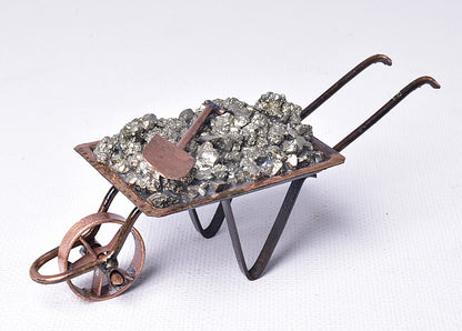 PYRITE WHEELBARROW P519