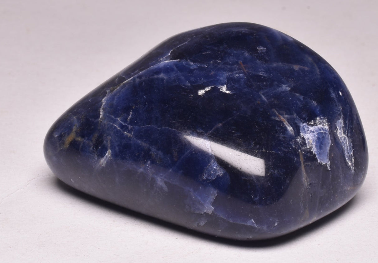 SODALITE CRYSTAL POLISHED FREEFORM TUMBLE STONE P309