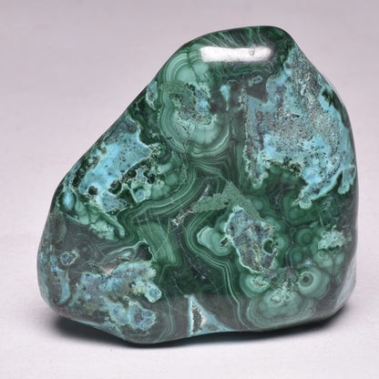 Chrysocolla and Malachite Polished Crystal Tumble P2025