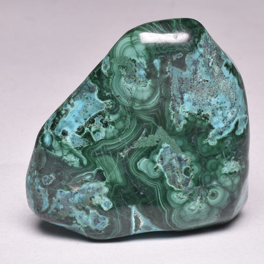 Chrysocolla and Malachite Polished Crystal Tumble P2025