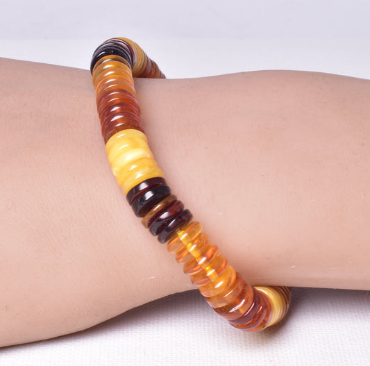AMBER BEAED BRACELET J104