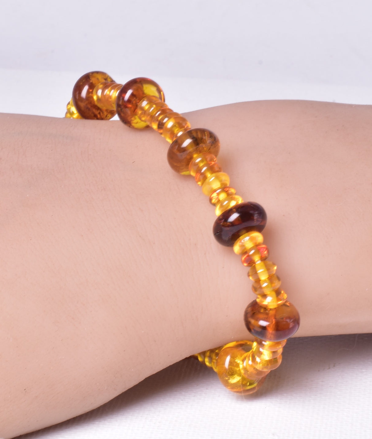 AMBER BEADED BRACELET J121