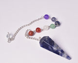 SODALITE PENDULUM with CHAKRA CHAIN J141