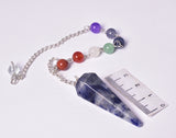 SODALITE PENDULUM with CHAKRA CHAIN J141