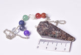 JASPER PENDULUM with CHAKRA CHAIN J143