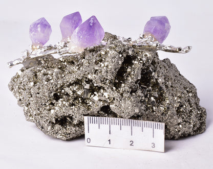 PYRITE and AMETHYST TREE P323