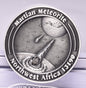 MARTIAN METEORITE in COLLECTORS COIN, NORTH WEST AFRICA 13190 MT188