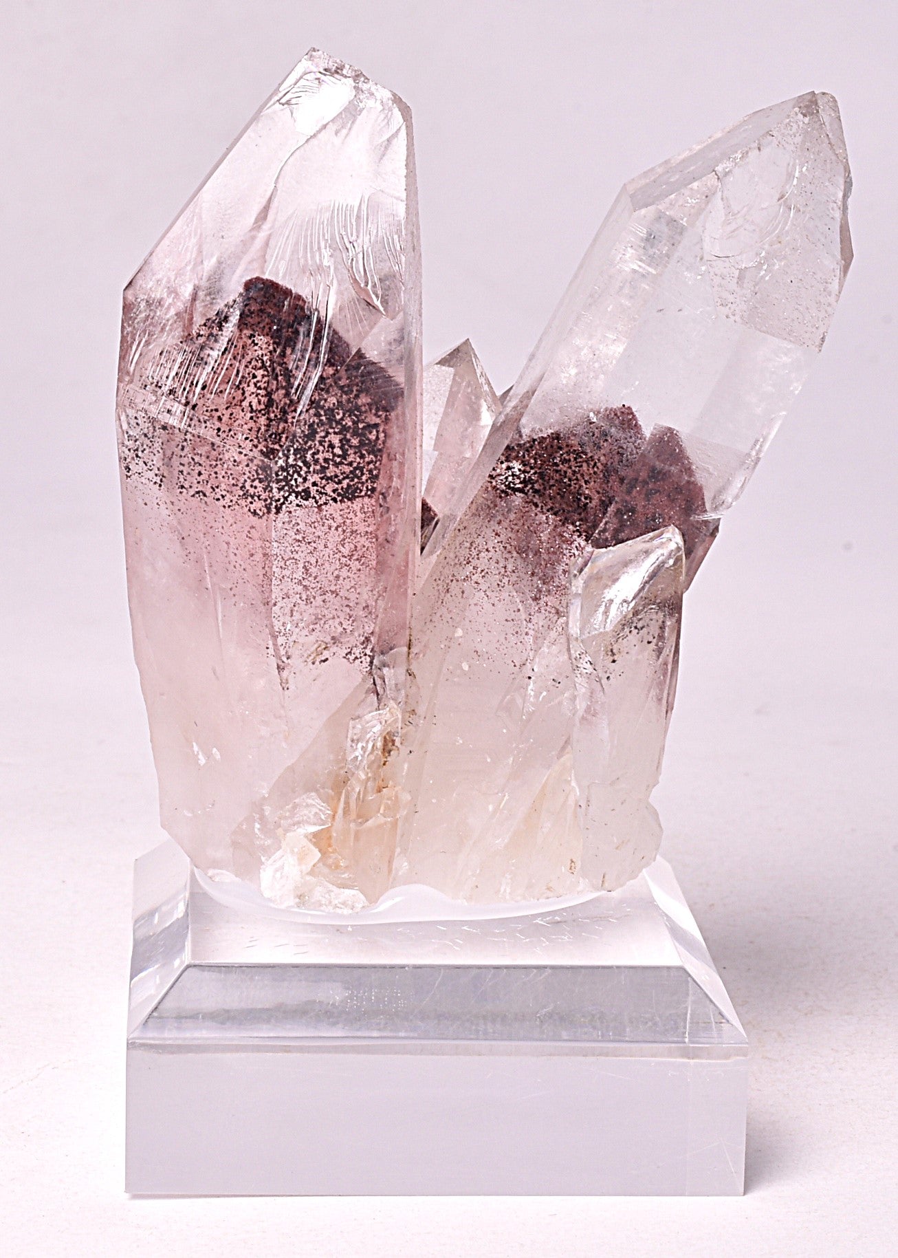 SUNSET PHANTOM QUARTZ POINTS, INDIA P994