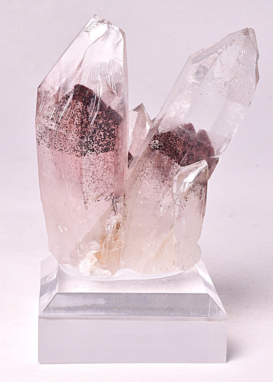 SUNSET PHANTOM QUARTZ POINTS, INDIA P994
