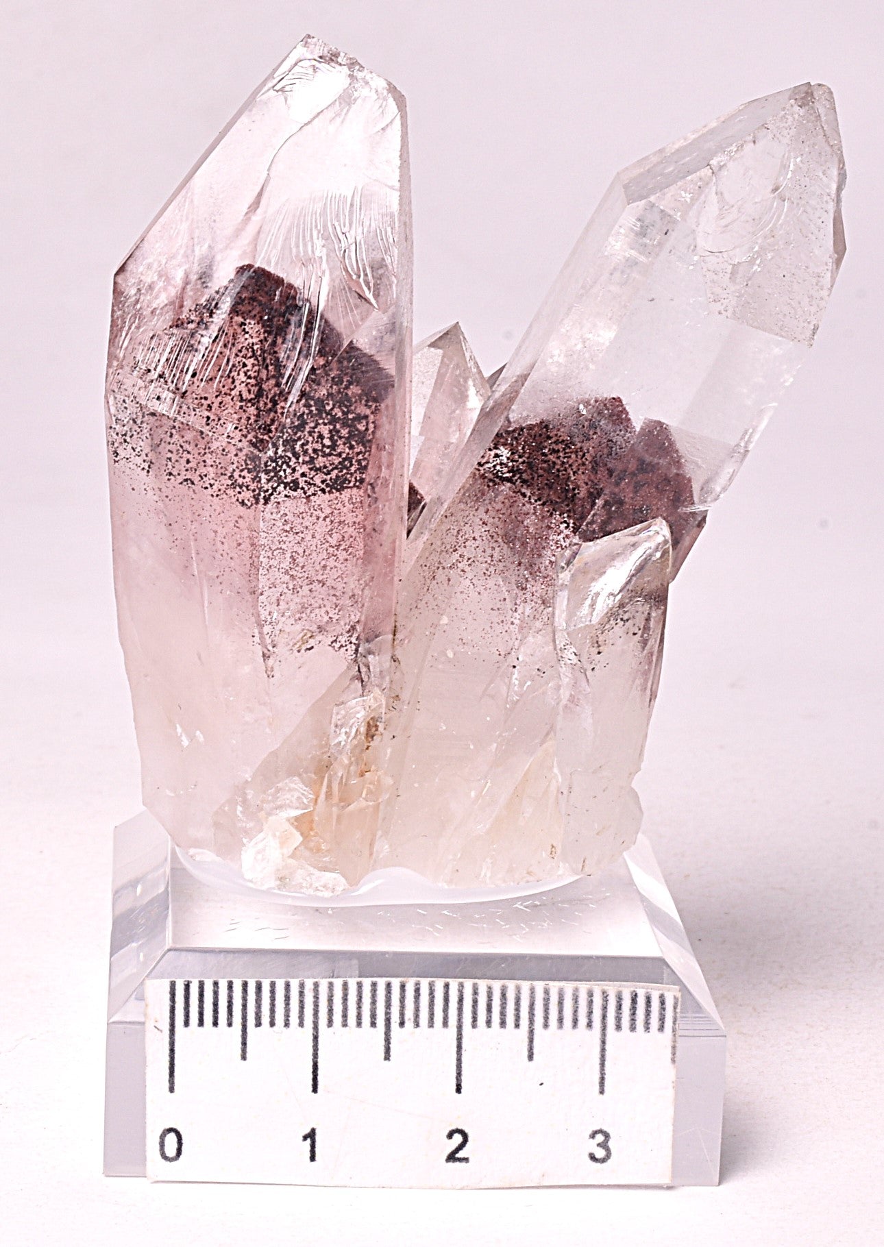 SUNSET PHANTOM QUARTZ POINTS, INDIA P994
