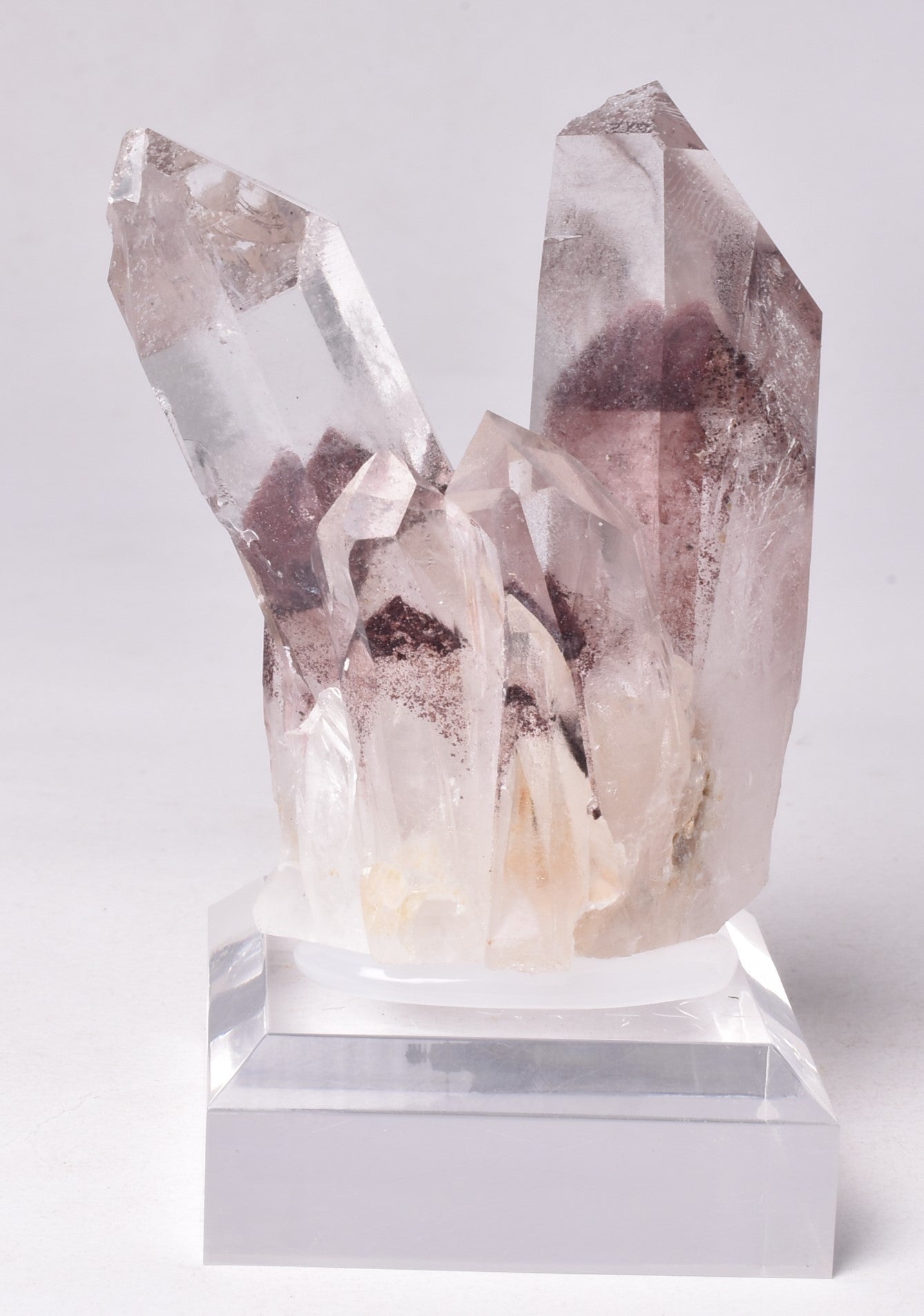 SUNSET PHANTOM QUARTZ POINTS, INDIA P994