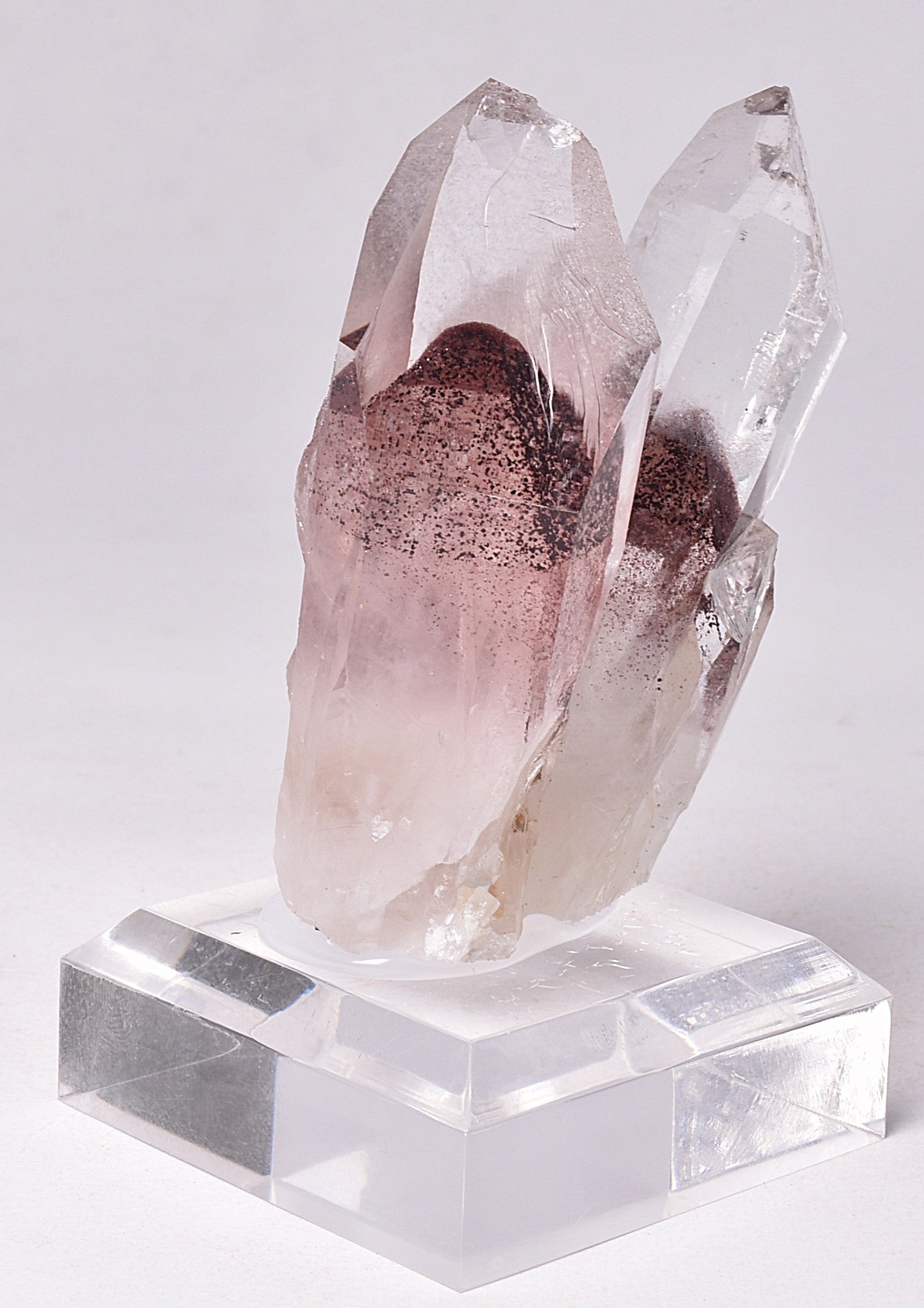 SUNSET PHANTOM QUARTZ POINTS, INDIA P994