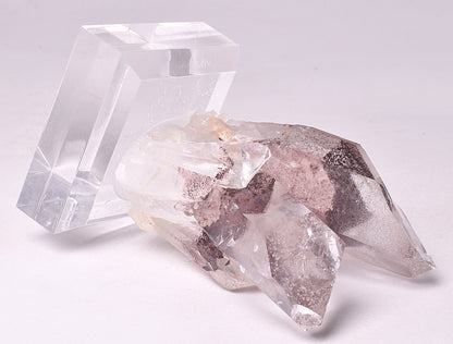 SUNSET PHANTOM QUARTZ POINTS, INDIA P994