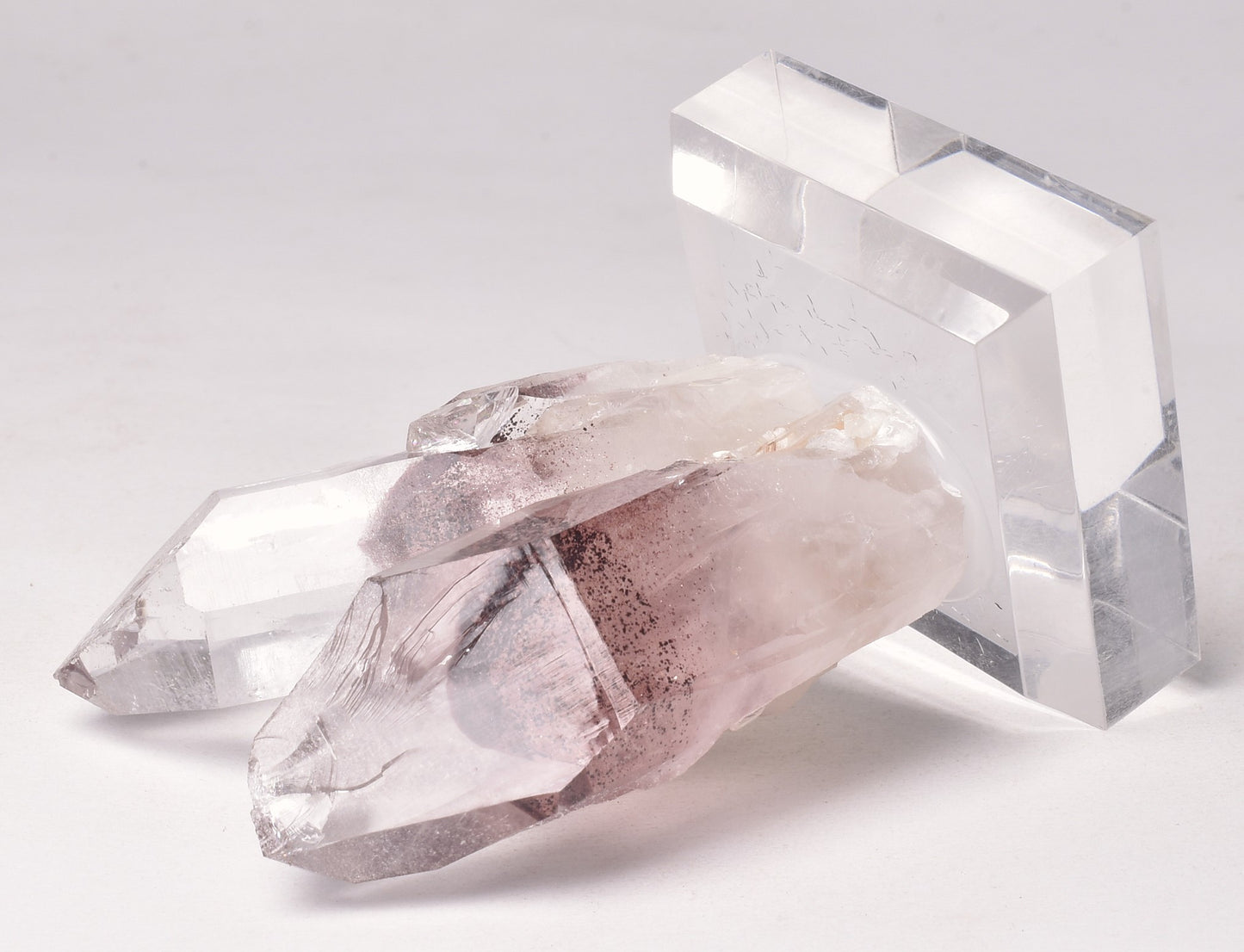 SUNSET PHANTOM QUARTZ POINTS, INDIA P994