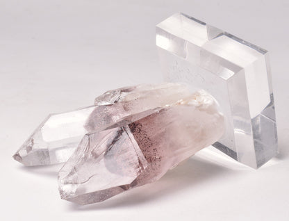 SUNSET PHANTOM QUARTZ POINTS, INDIA P994