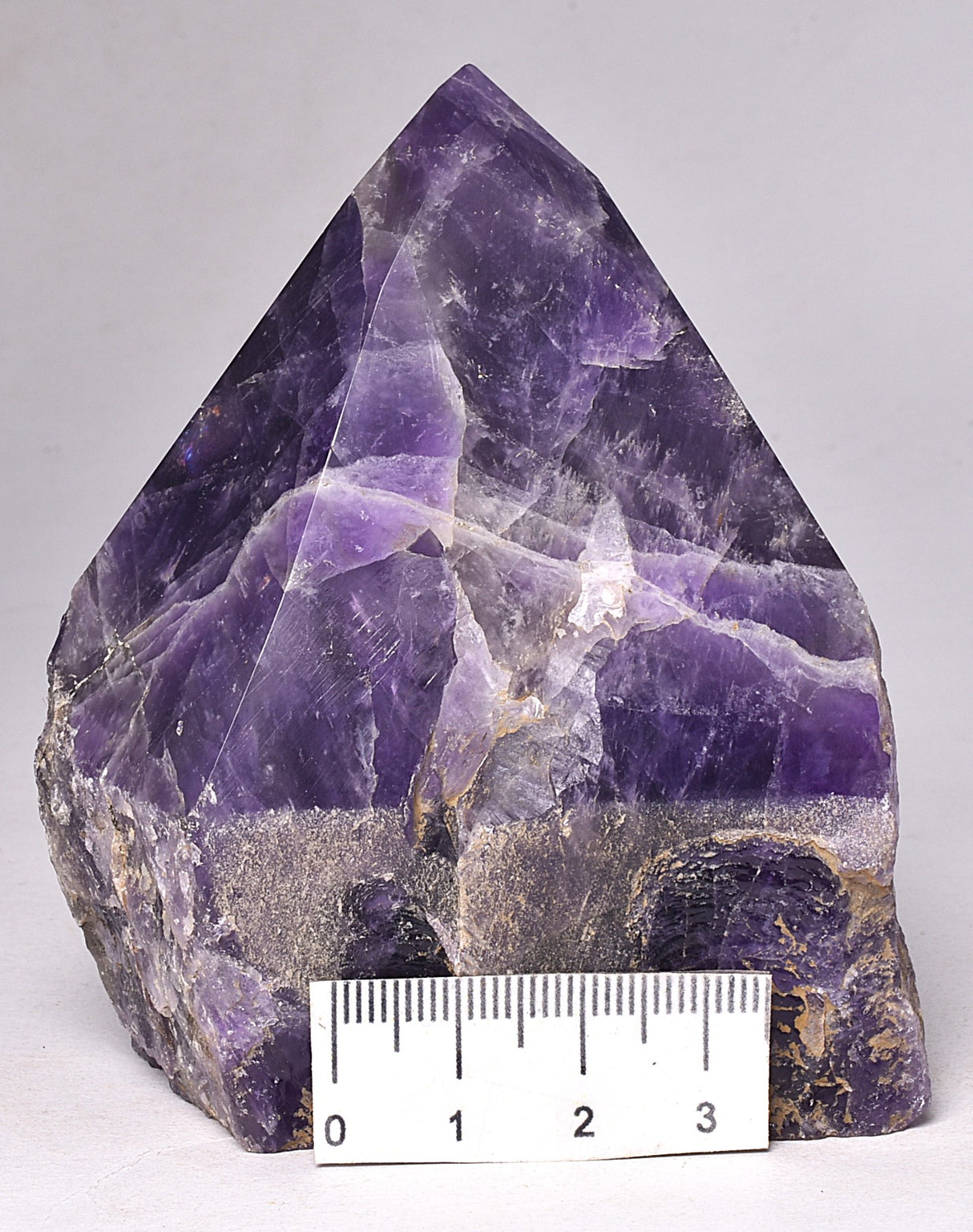 AMETHYST POINT, ROUGH BASE P998