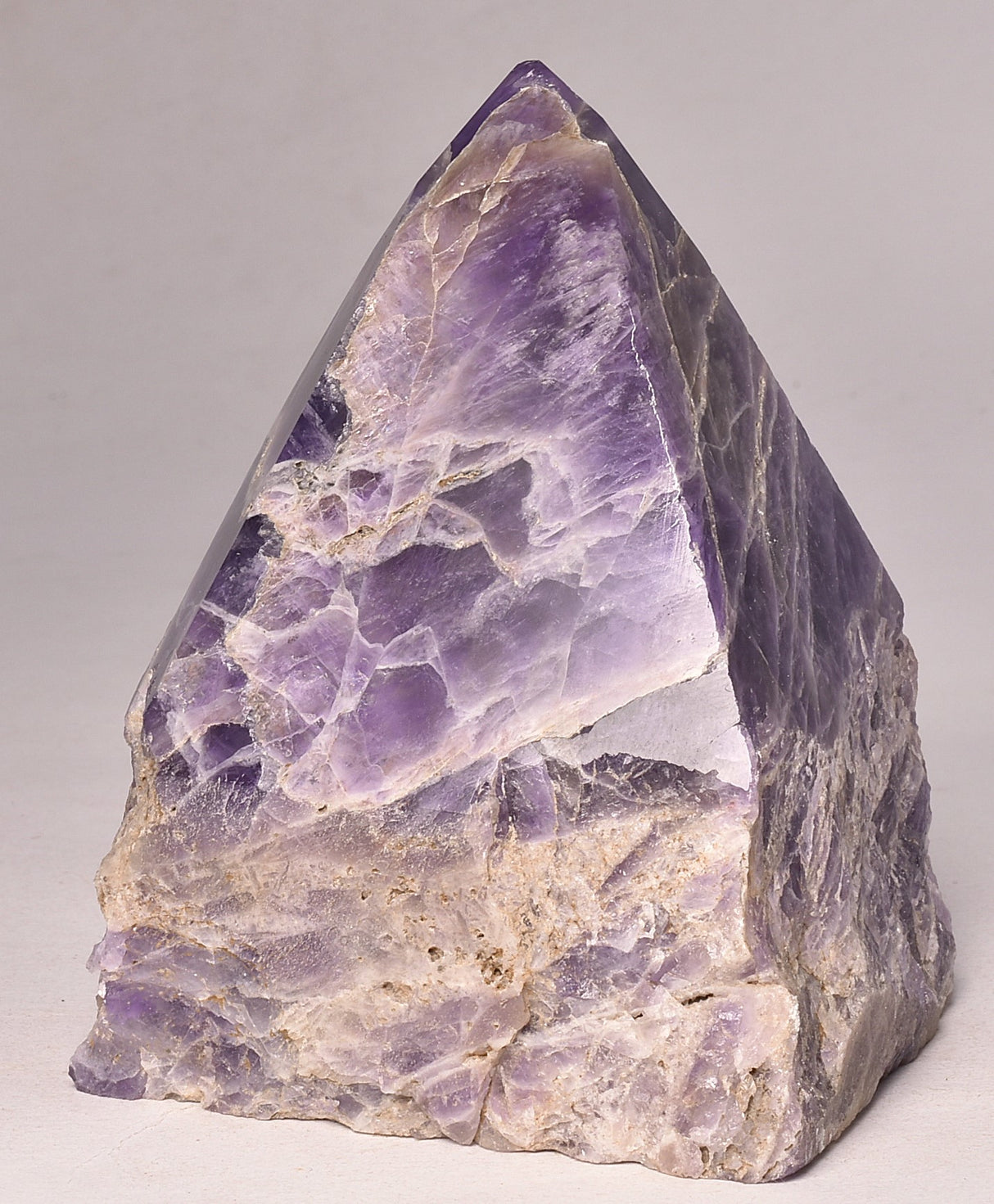 AMETHYST POINT, ROUGH BASE P999