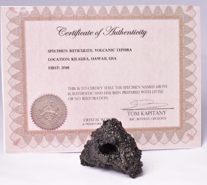 RETICULITE, VOLCANIC TEPHRA, KILAUEA VOLCANO 2018, HAWAII V07