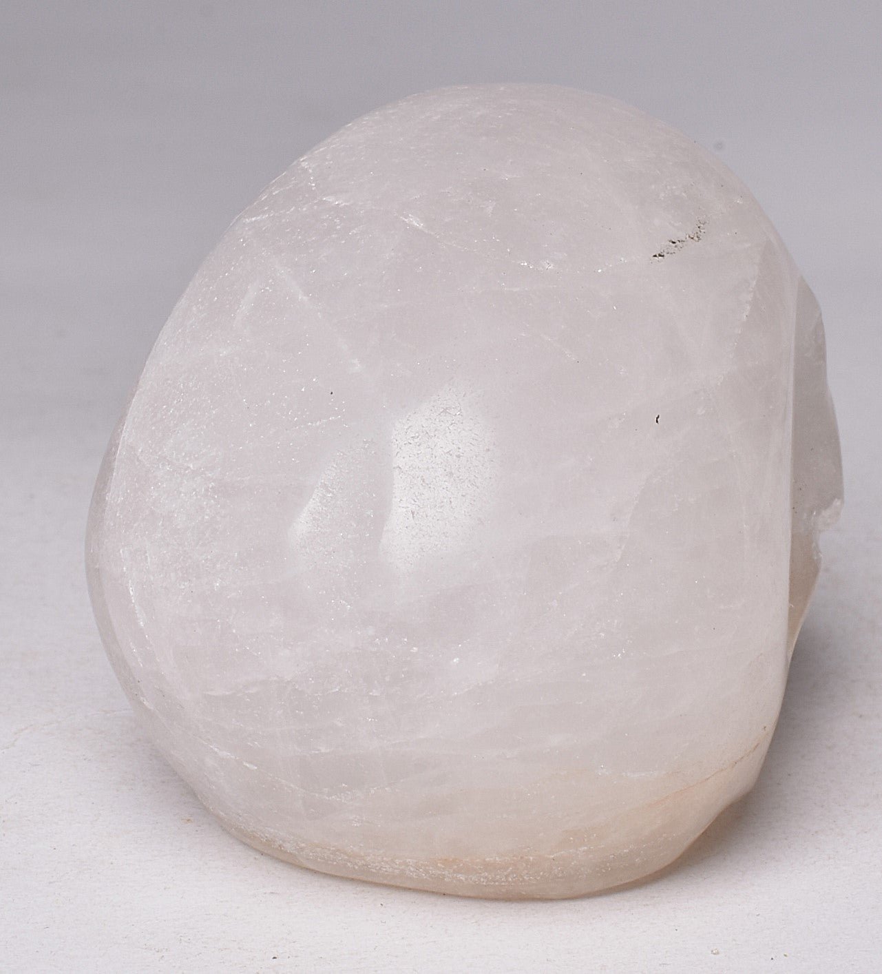 QUARTZ CRYSTAL CARVED SKULL P674