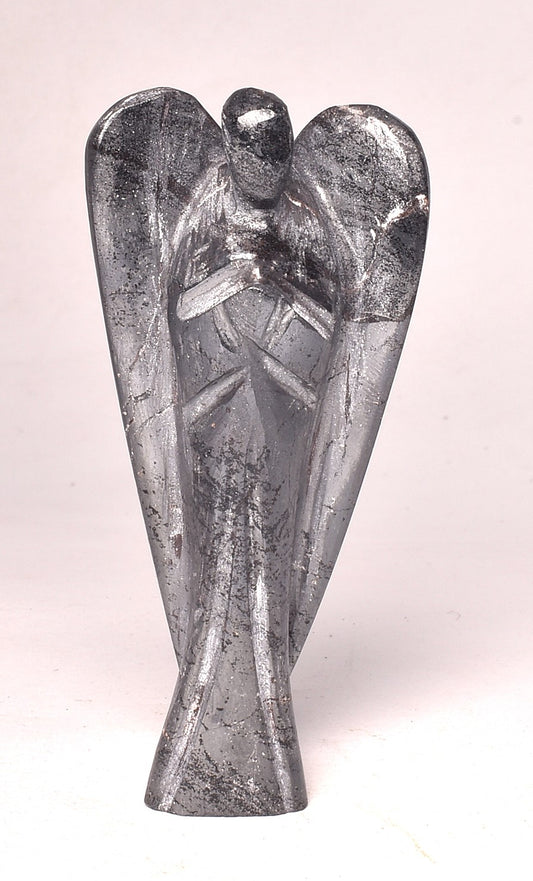 HEMATITE ANGEL CARVING 7.5 CM P673