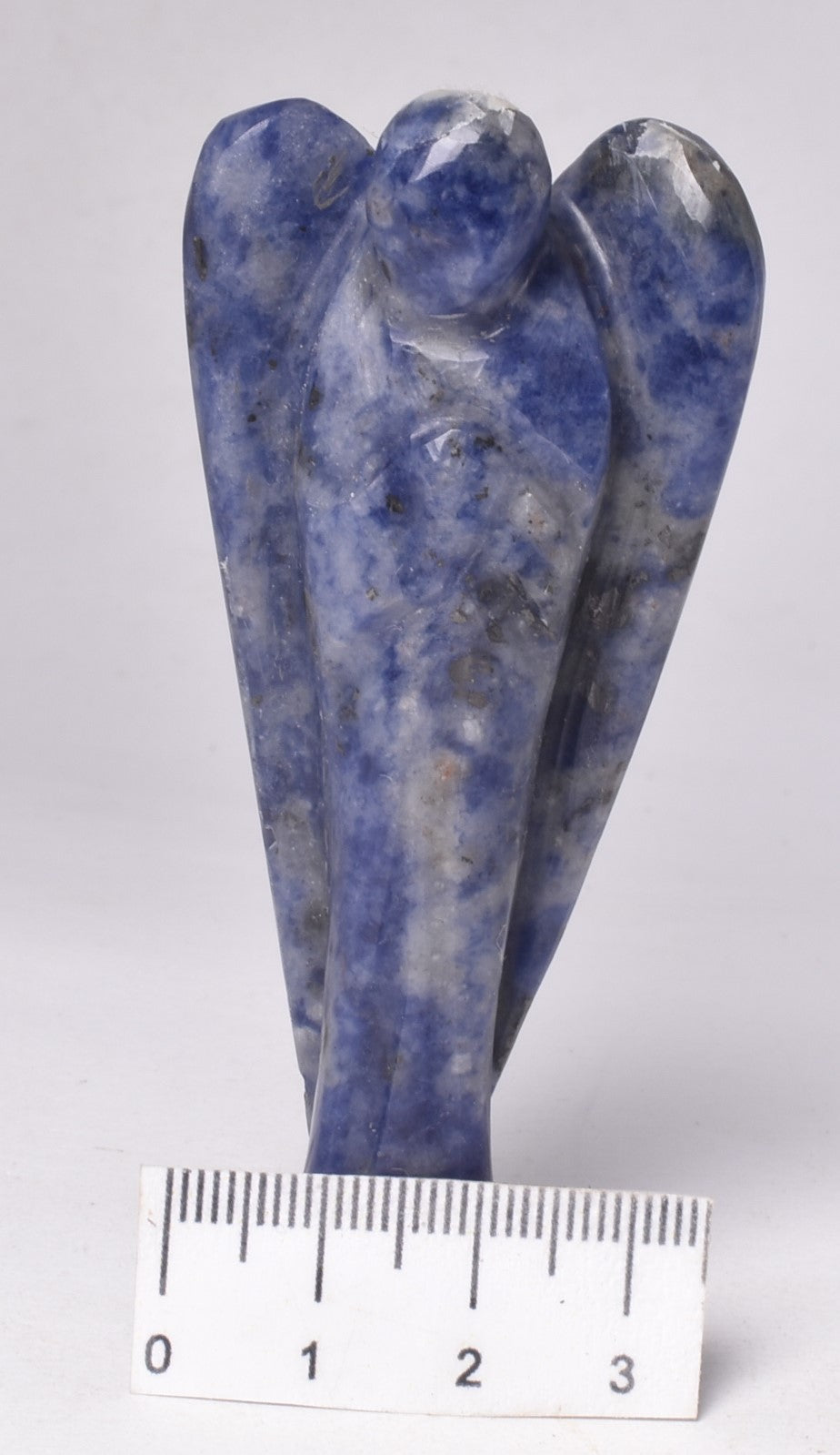 SODALITE CRYSTAL ANGEL CARVING P1071