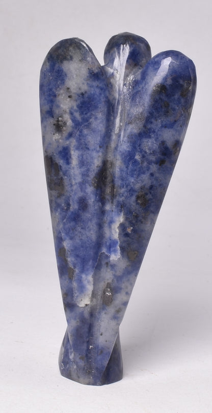 SODALITE CRYSTAL ANGEL CARVING P1071