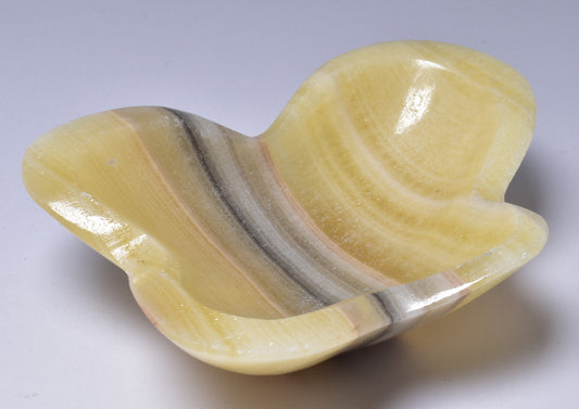 ARAGONITE DISH CARVING 9CM P2048