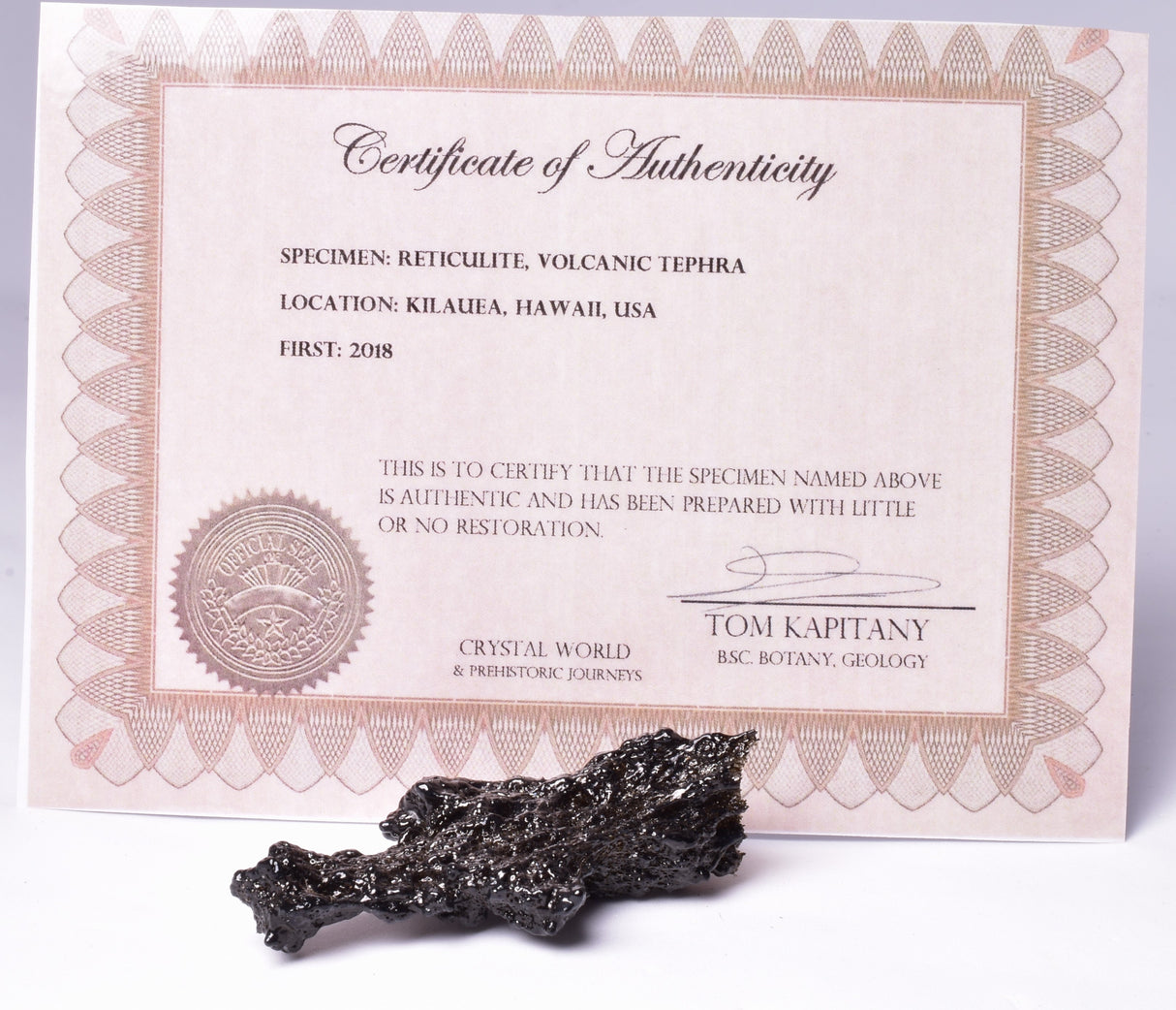 RETICULITE, VOLCANIC TEPHRA, KILAUEA VOLCANO 2018, HAWAII V13