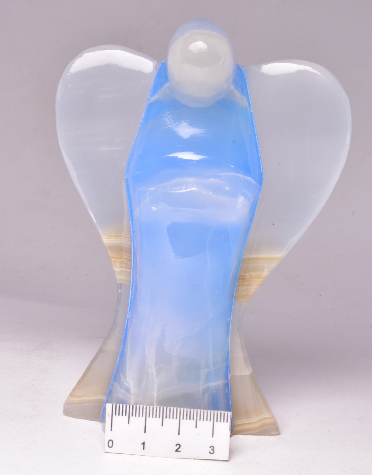 DYED ONYX ANGEL CARVING P464