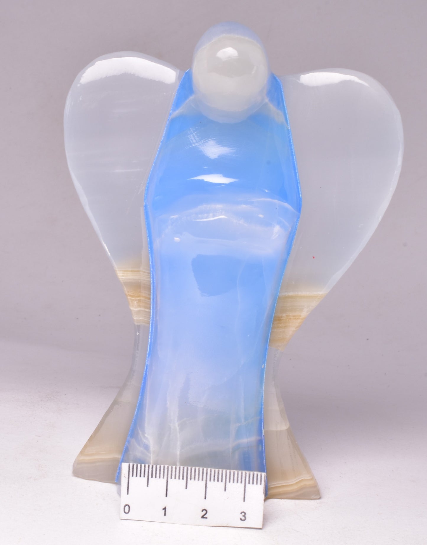 DYED ONYX ANGEL CARVING P1084