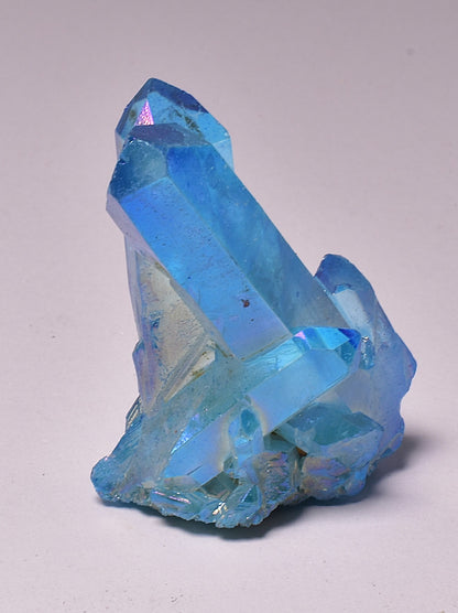 BLUE TITANIUM AURA QUARTZ POINT CLUSTER P2049
