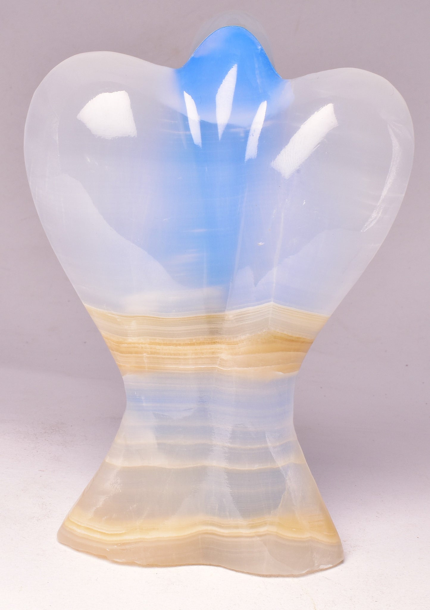 DYED ONYX ANGEL CARVING P1084