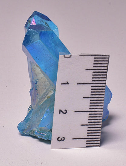 BLUE TITANIUM AURA QUARTZ POINT CLUSTER P2049